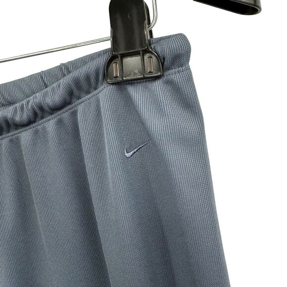 Nike Women's Dri-Fit Pants Large Blue Waffle Knit Drawstring Lounge Active - Picture 3 of 6